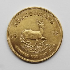 1978 South Africa 1oz Gold Krugerrand Coin