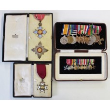 An Excellent K.B.E. (C.B.E. 1941), Most Honourable Order of the Bath C.B. (Military), WW1, GSM (Kurdistan, Palestine), WW2 (3 x MID’s), Iraq Active Service Medal & Polish Cross of Valour Medal Group of 13 with Miniatures – Air Vice-Marshal Sir Alexander Paul Davidson, H.L.I., R.F.C. and R.A.F.