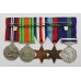 General Service Medal (Clasp - Palestine) and WW2 Medal Group of Five - Pte. A. Campbell, Border Regiment