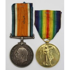 WW1 British War & Victory Medal Pair - Gnr. W. Ring, Royal Artillery