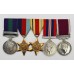 General Service Medal (Clasp - Palestine), WW2 and LS&GC Medal Group of Five - Cpl. A. Bullous, Royal Sussex Regiment & R.E.M.E.