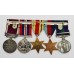 General Service Medal (Clasp - Palestine), WW2 and LS&GC Medal Group of Five - Cpl. A. Bullous, Royal Sussex Regiment & R.E.M.E.