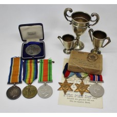 Cusa Family Father & Son WW1 and WW2 Medal Group