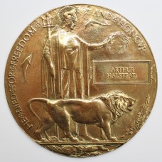 WW1 Memorial Plaque (Death Penny) - Arthur Halstead