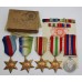 WW2 Atlantic Star Medal Group in Box of Issue - Lieut. W.H. Hutchinson, Royal Naval Volunteer Reserve