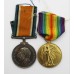 WW1 British War Medal, Victory Medal & Memorial Plaque - Pte. H. Sykes, 8th Bn. North Staffordshire Regiment - K.I.A. 