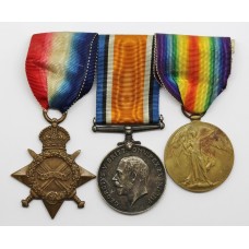 WW1 1914-15 Star Medal Trio - Pte. H. Parker, Connaught Rangers