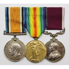 WW1 British War Medal, Victory Medal & Long Service & Good Conduct Medal Group - Pte. / Sjt. F.E. Kingston, 7th Hussars / 11th Hussars