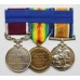 WW1 British War Medal, Victory Medal & Long Service & Good Conduct Medal Group - Pte. / Sjt. F.E. Kingston, 7th Hussars / 11th Hussars