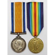 WW1 British War & Victory Medal Pair - Pte. C.M. Johnson, Tank Corps