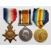 WW1 1914-15 Star Medal Trio - Pte. T. Evans, 16th (Service) Bn. Royal Welsh Fusiliers