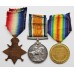 WW1 1914-15 Star Medal Trio - Pte. T. Evans, 16th (Service) Bn. Royal Welsh Fusiliers