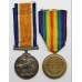 WW1 British War & Victory Medal Pair with Air Ministry Athletic Association Medallion - 2nd Lieut. E.L.M. Emtage, Royal Flying Corps