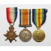 WW1 1914-15 Star, British War & Victory Medal Trio - Pte. J.W.R. Richardson, 21st (4th Public School) Bn. Royal Fusiliers