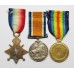 WW1 1914-15 Star, British War & Victory Medal Trio - Pte. J.W.R. Richardson, 21st (4th Public School) Bn. Royal Fusiliers