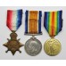 WW1 1914-15 Star, British War & Victory Medal Trio - Pte. T. Sutcliffe, 19th (2nd Public School) Bn. Royal Fusiliers