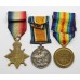 WW1 1914-15 Star, British War & Victory Medal Trio - Pte. G. Edwards, 20th (5th City Pals) Bn. Manchester Regiment - Wounded