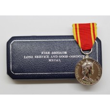 ERII Fire Brigade Long Service & Good Conduct Medal - Fireman Dennis Barker