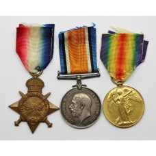 WW1 1914-15 Star Medal Trio - Pte. F.S. Revell, Army Service Corps