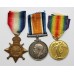 WW1 1914-15 Star Medal Trio - Pte. F.S. Revell, Army Service Corps
