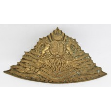 Edwardian 9th (Queen's Royal) Lancers Czapka Plate