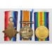 WW1 First Day of the Somme Casualty 1914-15 Star Medal Trio - Gnr. F. Unsworth, Royal Artillery - K.I.A.