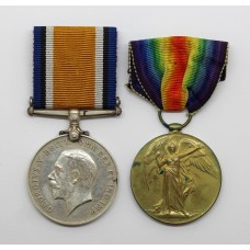 WW1 British War & Victory Medal Pair - Captain N.D. Thompson, 5th Bn. Lancashire Fusiliers