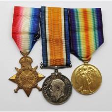 WW1 1914-15 Star, British War & Victory Medal Trio - Lieut. V.O. Jones, Royal Field Artillery