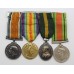 WW1 British War Medal, Victory Medal, Territorial Force Efficiency Medal & WW2 Defence Medal Group with Original Documents, Photographs & Private Purchase Binoculars - Capt. T. Hollis, 2/5th Bn. Loyal North Lancashire Regiment