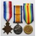 WW1 1914-15 Star, British War & Victory Medal Trio - Pte. E. Moore, Royal Army Medical Corps