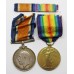 WW1 British War & Victory Medal Pair with 4 Hallmarked Silver Sporting Medallions - Pte. W.W. Blythe, Royal Army Medical Corps