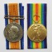 WW1 British War & Victory Medal Pair with Original Documents & Box of Issue - Pte. E.G. Colston, Royal Army Medical Corps