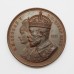 Large Bronze 1911 King George V & Queen Mary Coronation Medallion