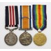 WW1 Military Medal, British War & Victory Medal Group of Three - Cpl. S.T. Harrison, Grenadier Guards