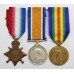 WW1 1914-15 Star Medal Trio - Sjt. J.H. Lewin, Royal Army Medical Corps