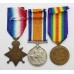 WW1 1914-15 Star Medal Trio - Sjt. J.H. Lewin, Royal Army Medical Corps