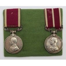 George V Long Service & Good Conduct Medal and Meritorious Service Medal - Q.M. Sjt. (O.R.S.) T.H. Bennent, 4th Bn. West Yorkshire Regiment