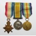 WW1 1914-15 Star, British War & Victory Medal Trio - Pte. T. Gordon, Notts & Derby Regiment (Sherwood Foresters)