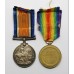 WW1 British War & Victory Medal Pair - Pte. P. Baker, 26th Bn (3rd Public Works Pioneers) Middlesex Regiment