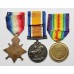 WW1 1914-15 Star, British War & Victory Medal Trio - Pte. W.H. McLonghlin, 22nd (Kensington) Bn. Royal Fusiliers