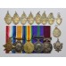WW1 Prisoner of War 1914 Mons Star, British War Medal, Victory Medal, GSM (Kurdistan) and LS&GC Medal Group with Humane Society Swimming Proficiency Medal and 9 Other Silver Medals - Bandsman S. Inman, 2nd Bn. West Yorkshire Regiment