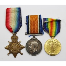 WW1 1914 Mons Star Medal Trio - Gnr, W. Appleton, Royal Garrison Artillery