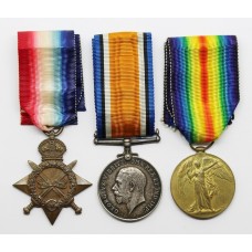 WW1 1914-15 Star Medal Trio - Pte. J. May, 14th Bn. Canadian Infantry