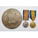 WW1 British War Medal, Victory Medal and Memorial Plaque - L.Cpl. R. White, 1st Bn. King's Own (Royal Lancaster) Regiment - K.I.A.