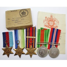 WW2 Royal Naval Medal Group in Box of Issue - Unattributed