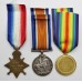 WW1 1914-15 Star Medal Trio - Pte. A.H. Sandford, Lincolnshire Regiment