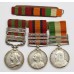 1895 IGS (3 Clasps), QSA (3 Clasps) & KSA (2 Clasps) Medal Group of Three with Original Documents - Serjt. T. Harsley, 2nd Bn. King's Own Yorkshire Light Infantry