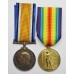 WW1 British War & Victory Medal Pair - Dvr. T.C. Lenanton, Royal Artillery