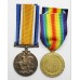 WW1 British War & Victory Medal Pair - Dvr. T.C. Lenanton, Royal Artillery