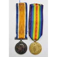 WW1 British War & Victory Medal Pair - Pte. J. O'Shea, Royal Dublin Fusiliers
